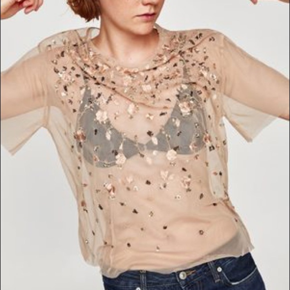 Zara shear top